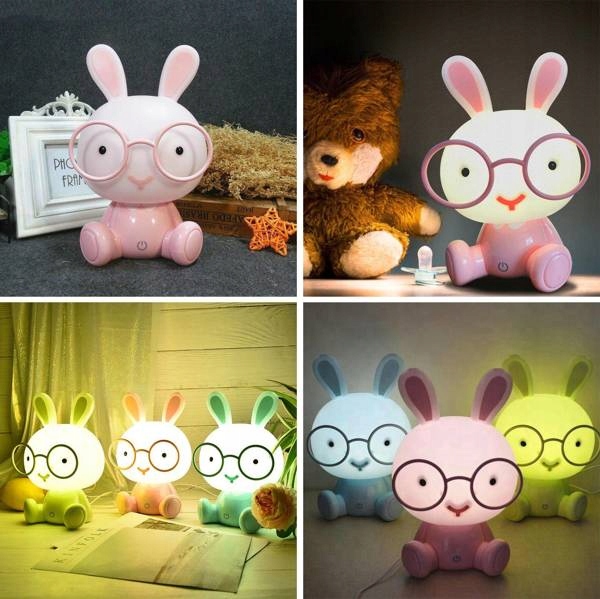 LAMPA LAMPKA BIURKOWA NOCNA DLA DZIECI KRÓLIK LED EAN (GTIN) 5906700040269